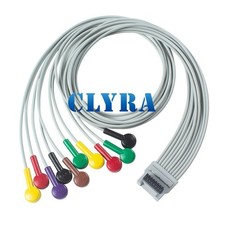 Compatible BTL-08 H100 H300 ECG Holter Cable 10Lead IEC Snap