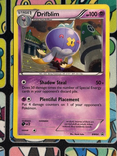 Drifblim BW64 Holo Promo Black And White Promo Pokemon Lightly Played