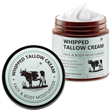 Beef Tallow for Skin, Tallow Face Moisturizer 4.2 Oz, Tallow and Honey Balm
