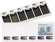      Sumikundo 15452 Watercolor Solid Ink 1 Count Pack of 1 , Set 6 colors