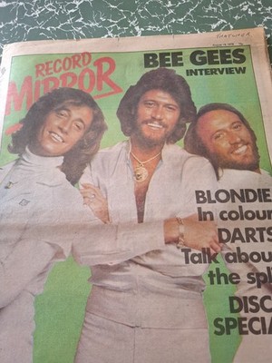 BEE GEES : Vintage RECORD MIRROR Magazine AUGUST 1978 Blondie Punk Disco