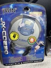 jWIN X-BBS JX-CD290Personal Super Slim Style Bass Boost System CD Player NEW