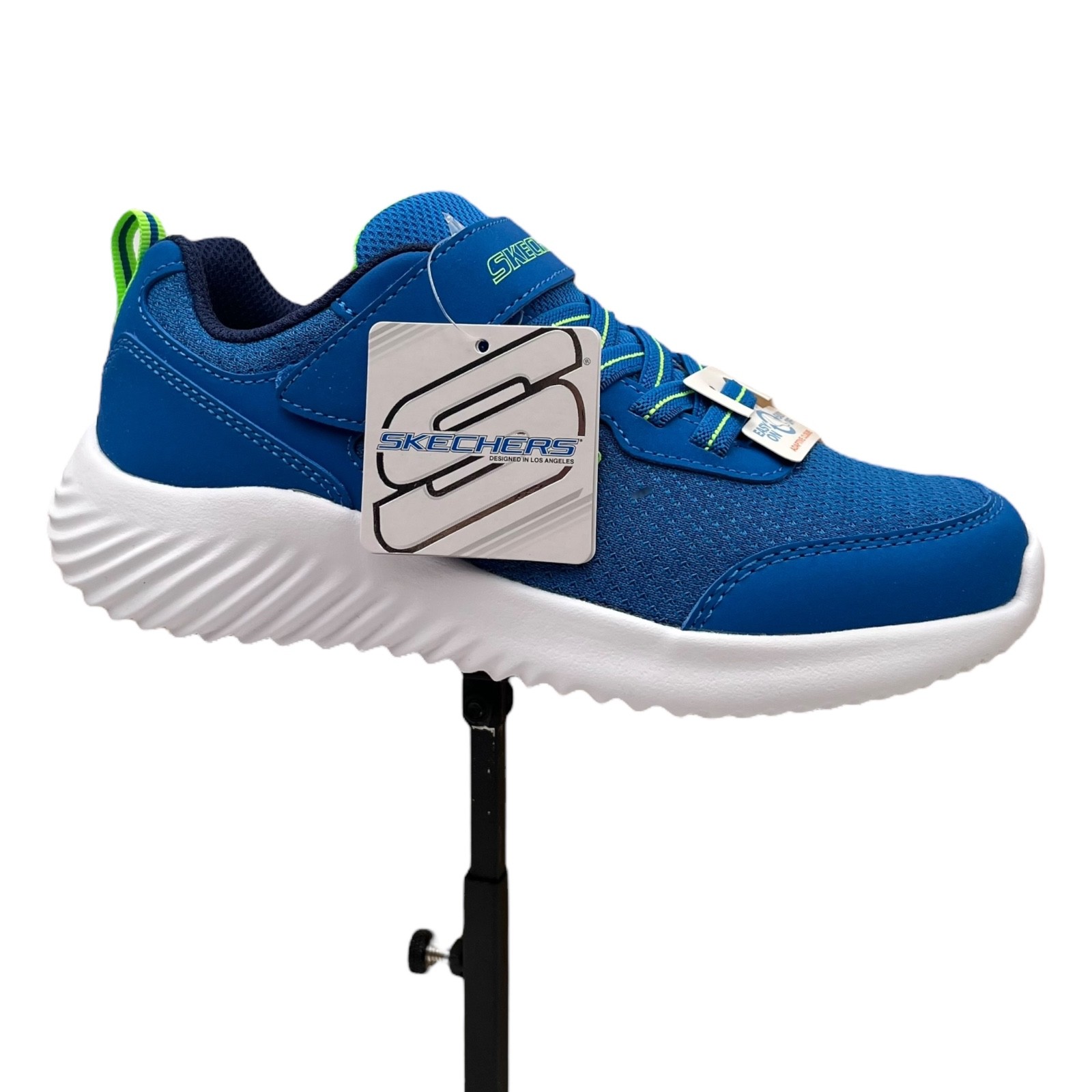 Skechers TechRox Youth Boys Slip on Athletic Sneakers Size 3 Blue Green Lime