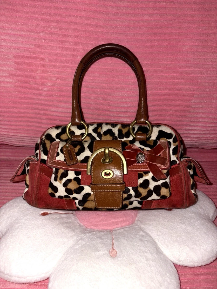 Coach Women's Bow Suede Exterior Bags & Handbags for Women for