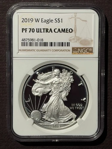 2019-W $1 SILVER AMERICAN EAGLE NGC PF70 : 06541