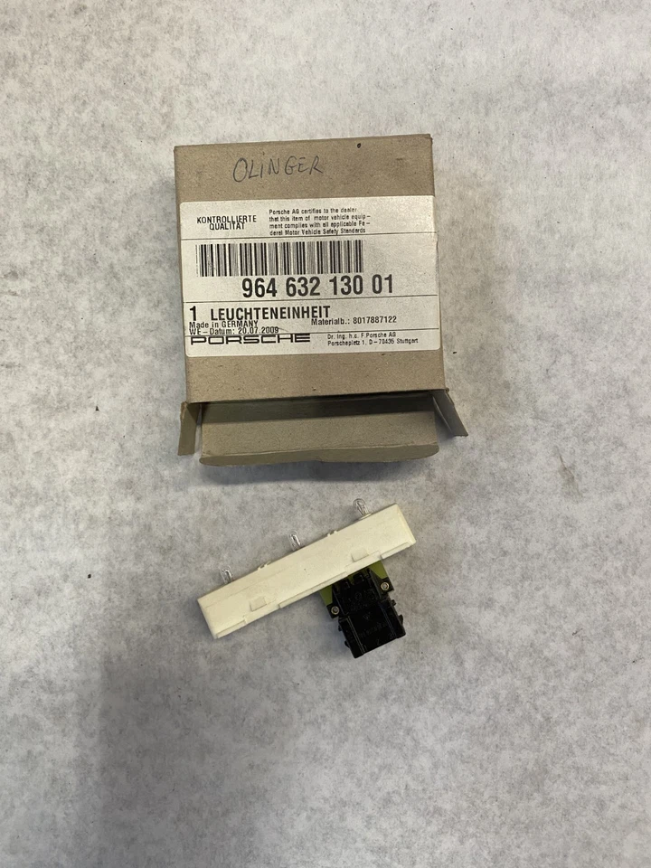 Conjunto de lámpara interruptor superior consola media Porsche 911 1995-1998 OEM 96463213001 Foto 2 de 4