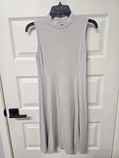 Uniqlo Womens Sleeveless Dress Ligth Gray Size Small