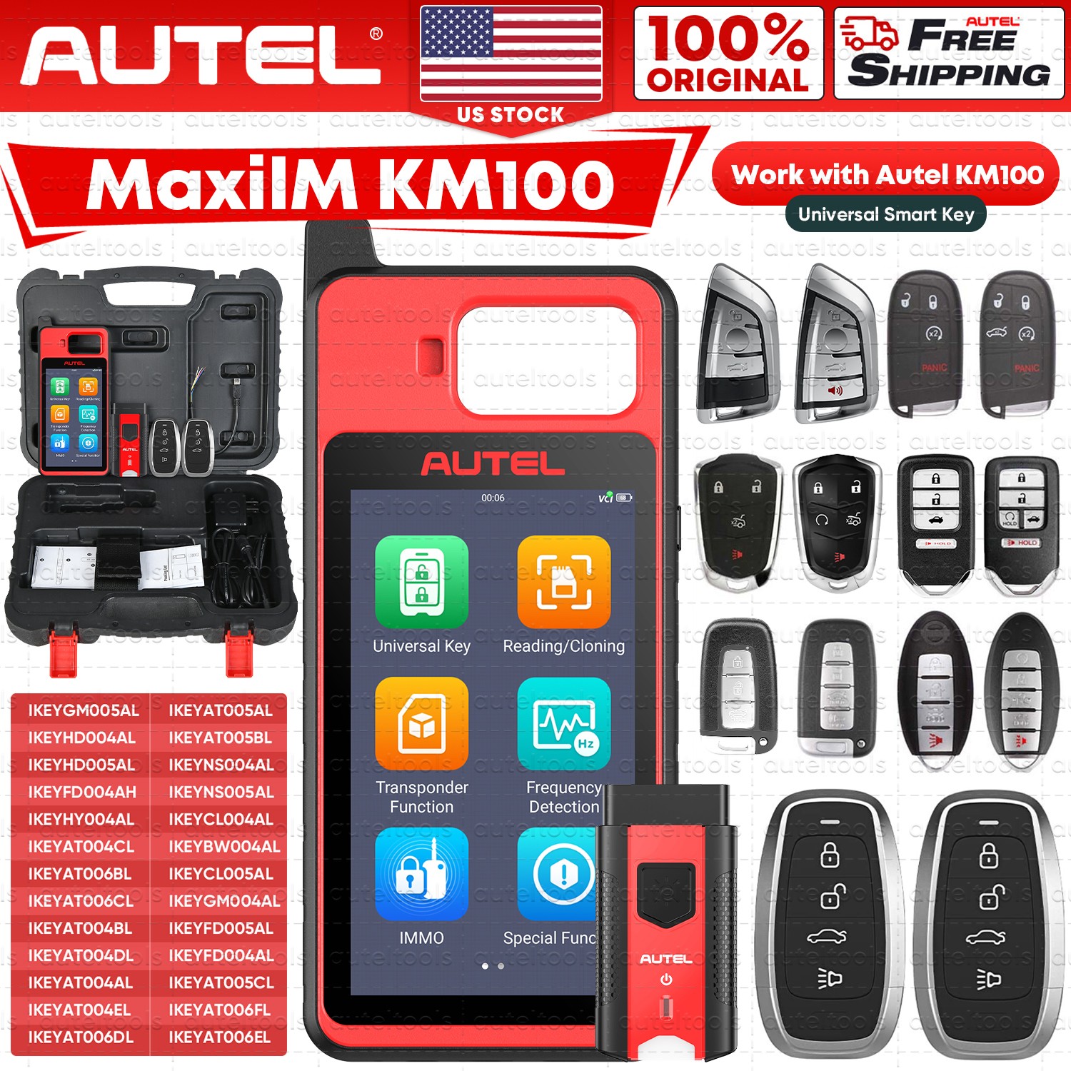Autel Scanner MaxiIM KM100(X), 2026 Key Programming Car Diag