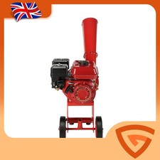 Chipper Shredder 230v Hinged Hopper Gasoline drive Efficient Chipping Compact