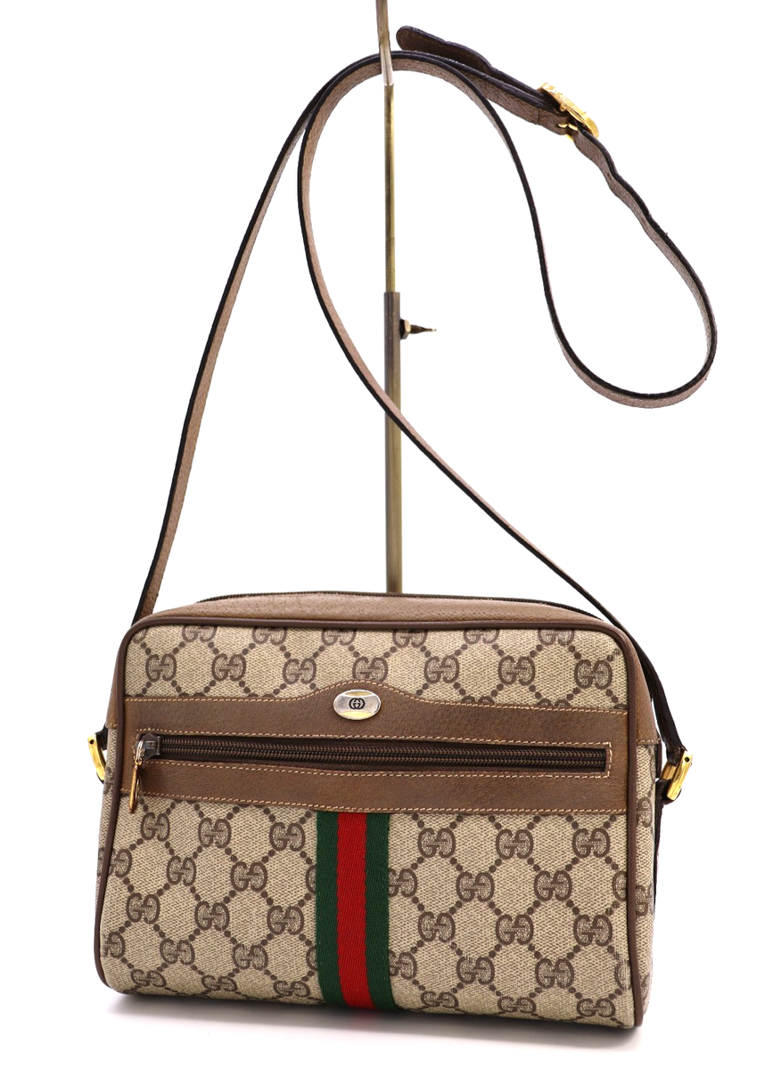 Gucci Ophidia Shoulder Bag Crossbody Purse Sherry Vintage Medium