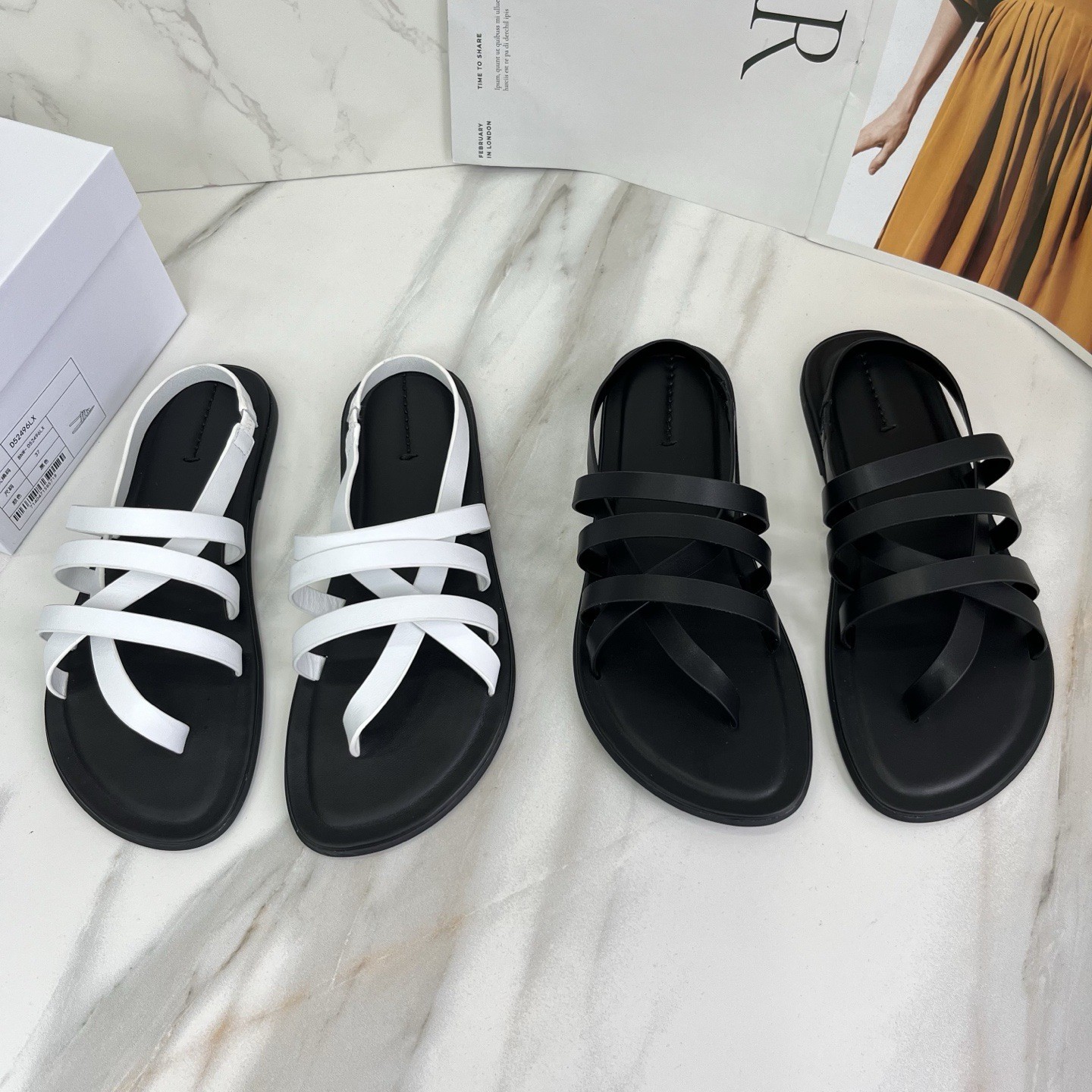 FILA Ciabatte donna THE ROW nuove pelle moda tacco piatto cool casual