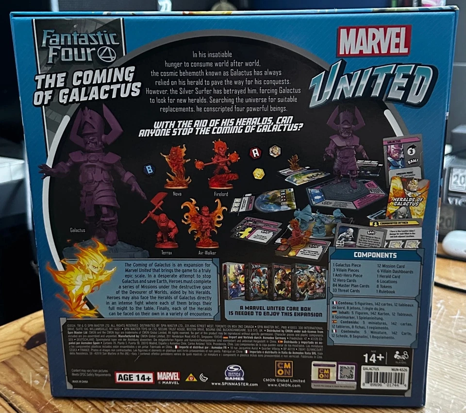 Marvel United Fantastic Four La Venuta di Galactus (Kickstarter) completamente dipinto - Immagine 4 di 4
