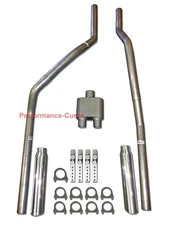83-01 Chevrolet GMC S10 S15 Truck Performance Dual Exhaust - One Chamber Muffler