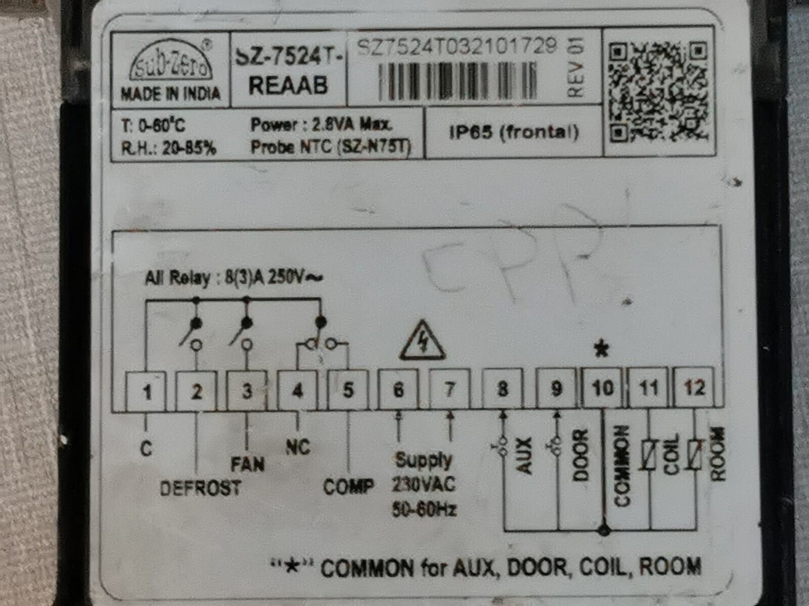 SZ-7524T-REAAB SZ-7524T-REAAB DIGITAL CONTROLLER 6