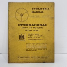 International Operator?s Manual AM,AMC,AB | Metro,Metro-mite, Metroette Trucks