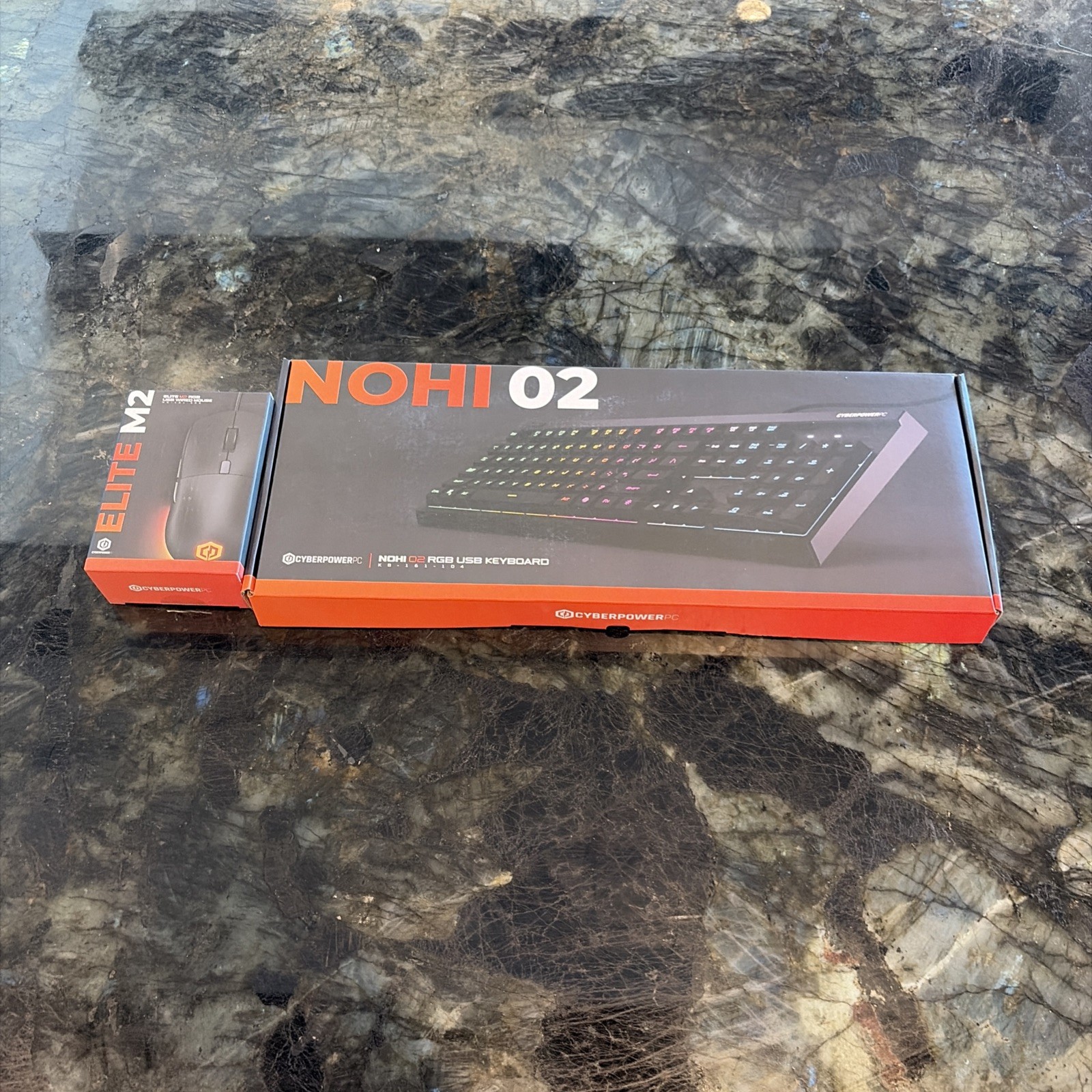 CyberPowerPC Gaming Keyboard & Mouse Set Play Ready NOHI 02 