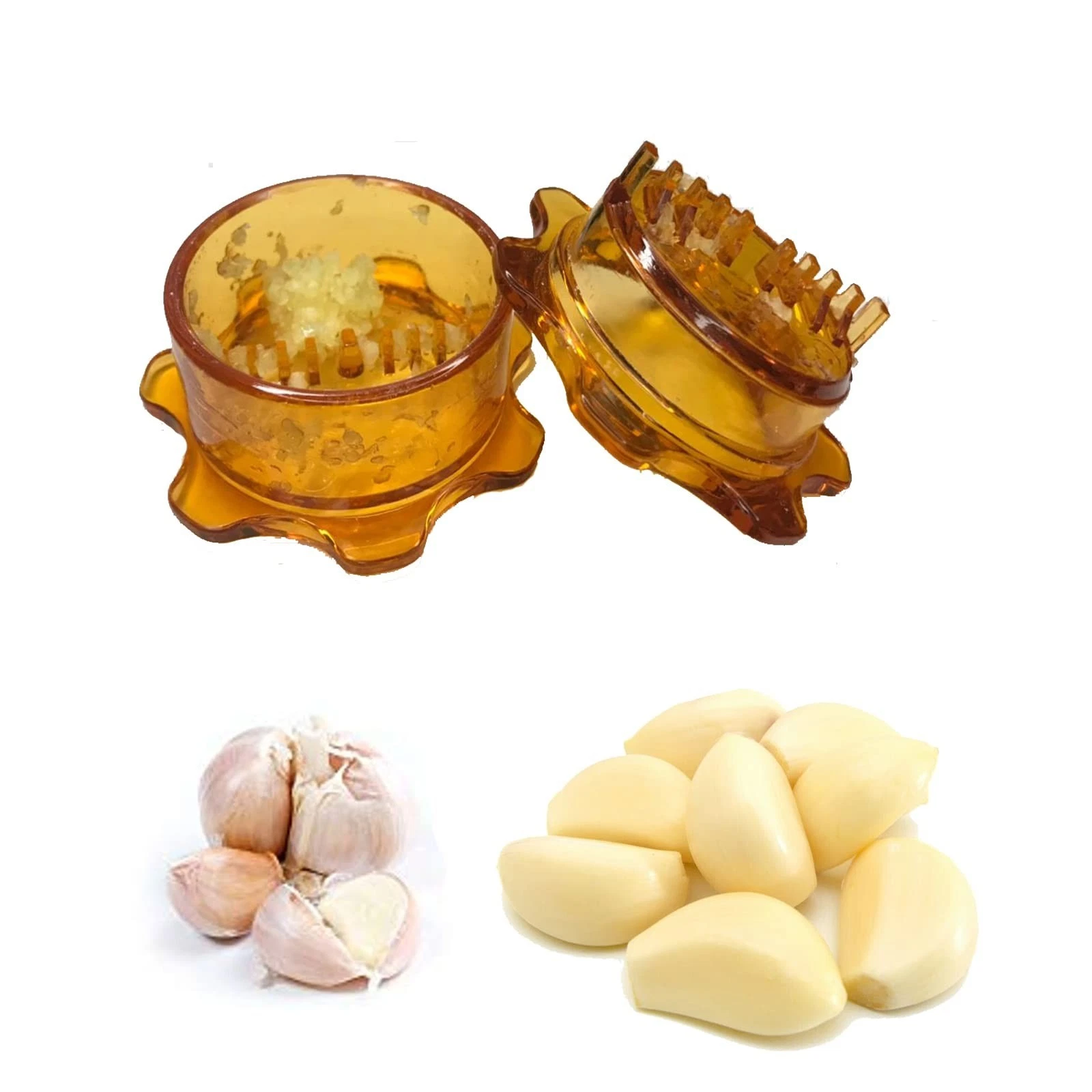Angel’s Peel Lounge Garlic Mincer, Manual Garlic Grinder for Quick Meal Prepa...