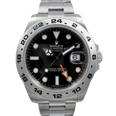 ROLEX Explorer 2 216570 Black Automatic Case Size 41mm Used Watch #33717