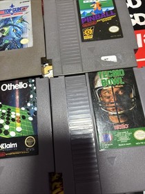 Nintendo NES Game Lot 9 Games Skate Or Die California Games Fighting Golf TopGun