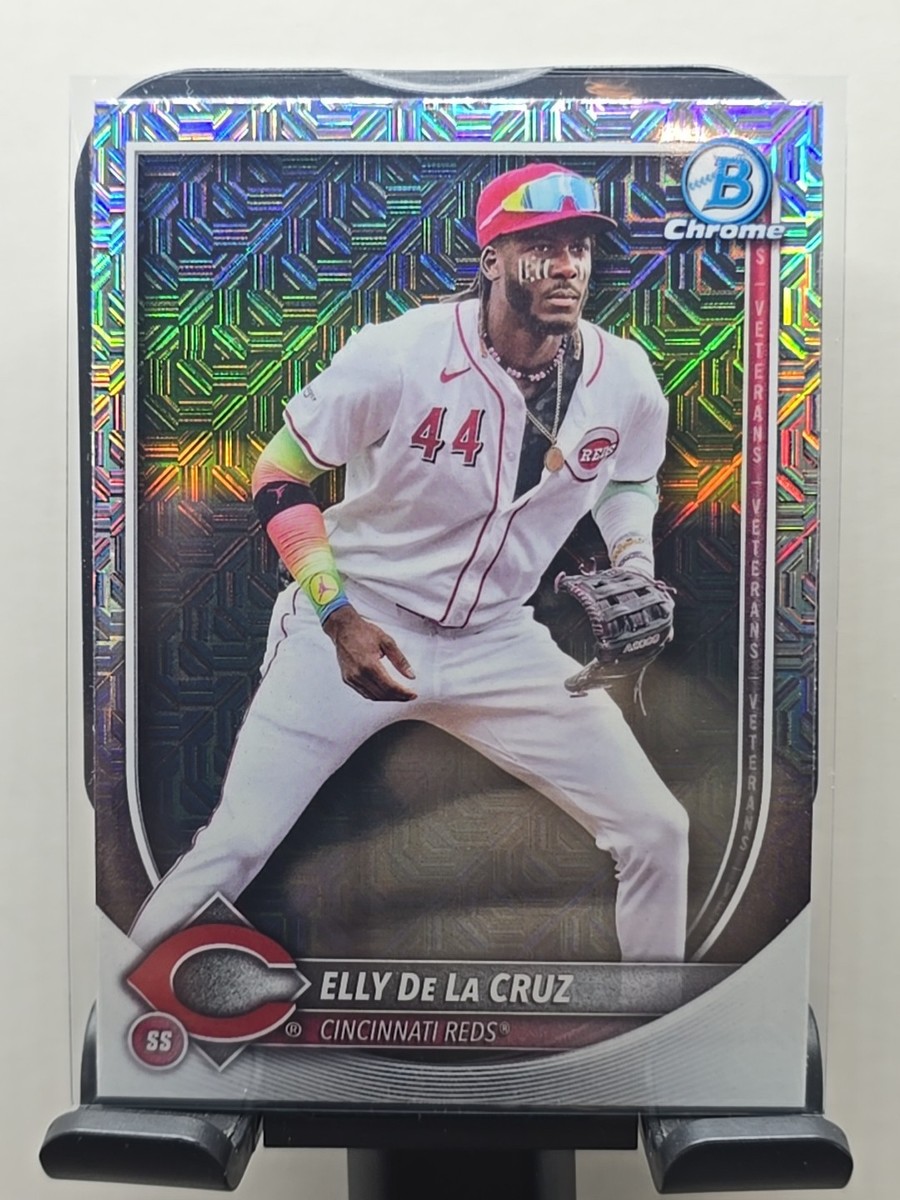 ¥ellow Bucks 2025 Bowman Chrome Elly De La Cruz Mega Box Mojo Refractor