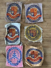 1970s Sta Vintage Swimming Badges Sew-On Distance Markers