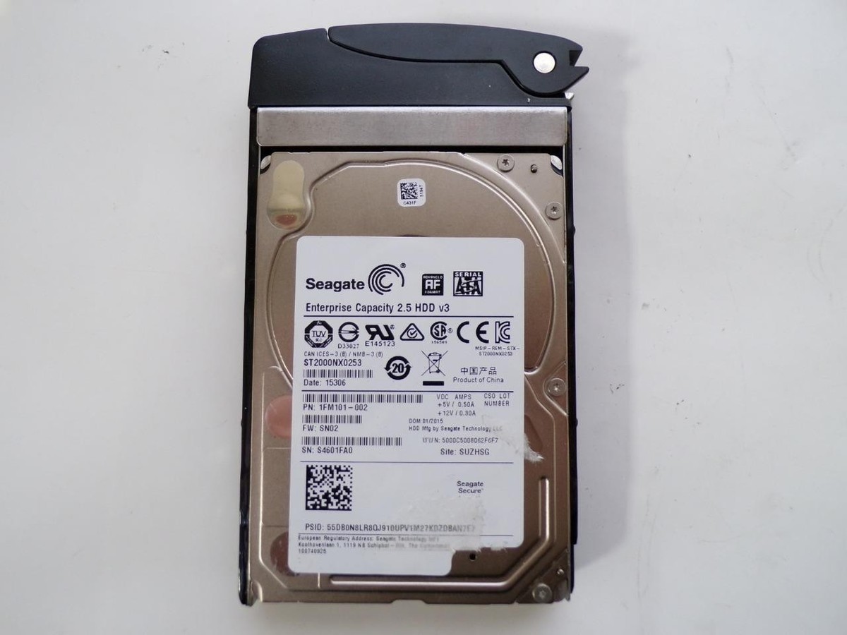 Seagate Enterprise Capacity 2.5 HDD ST2000NX0253 HDD 2TB SATA 6Gb