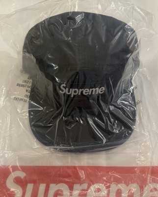 Supreme SS26 Military Graphic Logo Camp Cap Navy Blue Immediate