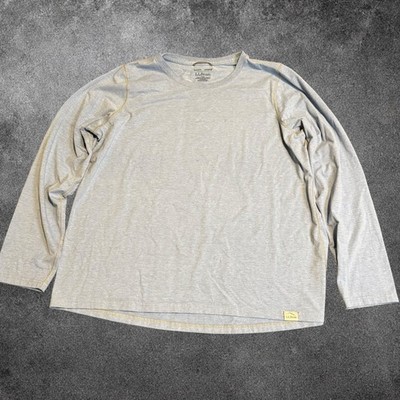 LL Bean Insect Shield Shirt Womens XL Gray Long Sleeve Hiking Outdoor Active Top