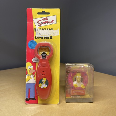 #ad Homer Simpson The Simpsons Talking Bottle Opener amp; Antenna Topper 2003 Vintage $25.00