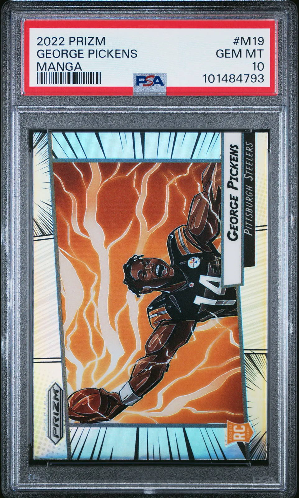 2022 Panini Prizm Manga George Pickens #M19 PSA 10