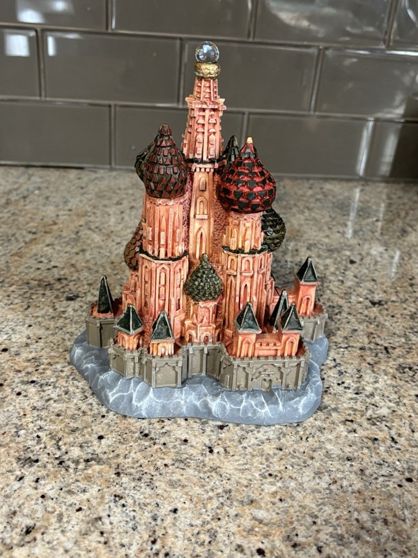 Spoontiques Fantasy Castle Series Russian Castle 7.5" Painted Sculpture