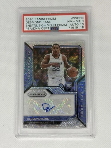 2020-21 Prizm Desmond Bane RC Sensational Signatures Mojo Prizm /25 Auto