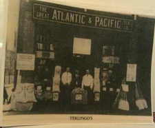 1948 Hooversville Pa. A&P Atlantic Pacific Tea Co. Store Terlingo's Repo Poster