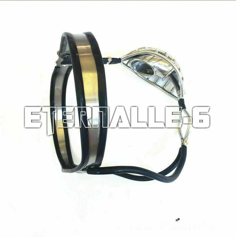 Dispositivo de cinturón de castidad de acero inoxidable 316 masculino bloqueo de jaula fiesta juego de rol cosplay H Foto 2 de 4