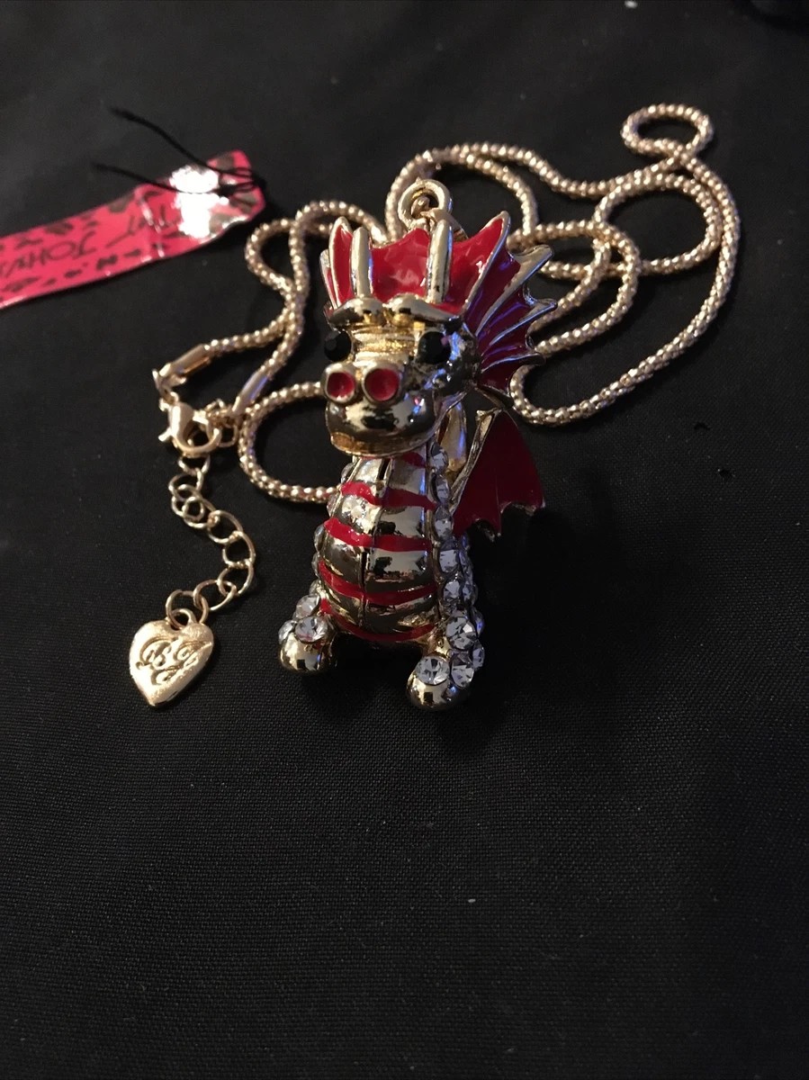 Betsey johnson hotsell dragon necklace