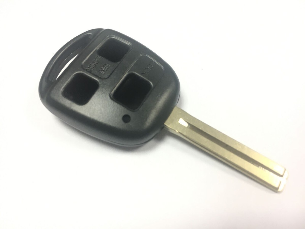 YONGYAO Custodia Portachiave Con Lama Grezza Per Telecomando Lexus – 3 Pulsanti, Nero, Sostituzione Guscio ABS Per IS200, GS300 E Altre Serie - 4