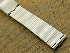 Watch Band Stainless Steel Deployment 16mm-19mm Vintage NOS Unused Bracelet