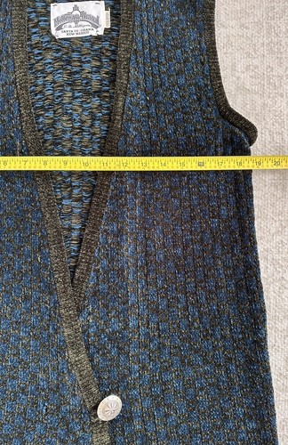Handmade C.B. Milligan Chenille Checkered Vest Chama Santa Fe Southwest - Picture 7 of 7