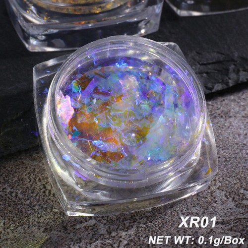 Opal-Nagelpulver Holografischer Glitzer Schillernde Pailletten Kristall- æ - Picture 13 of 17