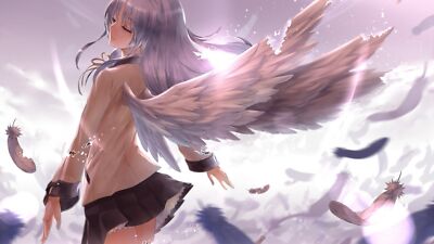 Anime angel tachibana kanade beats girls Playmat Gaming Mat