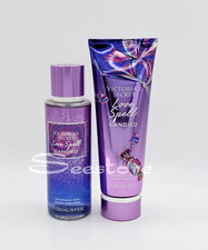 Victoria's Secret Love Spell Candied Body Mist Spray  Body Lotion Set of 2