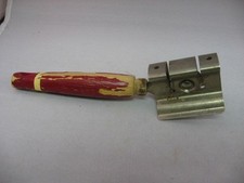 Vintage Ecko Knife Sharpener Red Wood Handle Wall Mount Kitchen Tool Made in USA