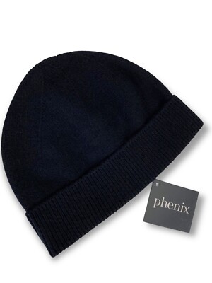 PHENIX 100% Cashmere Hat NWT PHENIX 100% CASHMERE GRAY KNIT MEN main image 2