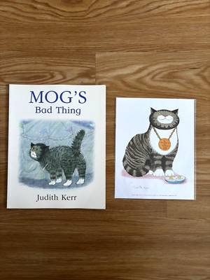 Mogs Bad Thing by Judith Kerr (English) Paperback Book + EXCLUSIVE SIGNED PRINT