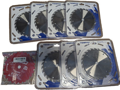 Tenryu 6-1/2'' Carbide Tipped Saw Blade (7) / (1) Diablo Saw Blade D0624