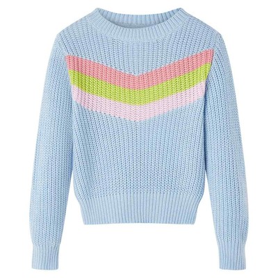 Kinderpullover Gestrickt Pullover Kinder Strickpullover Langarmshirt Pulli Blau 