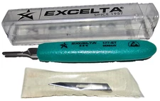 EXCELTA 177-ET, #3 Scalpel Handle w/ 177-11 Blade, Stainless Steel, 5.5", NEW