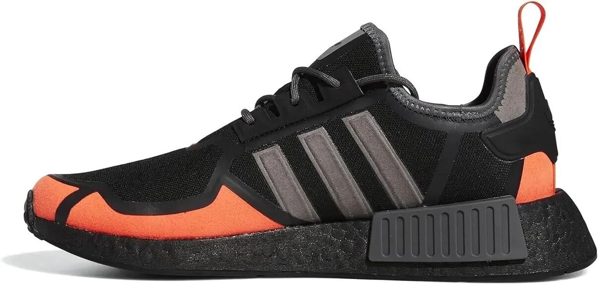New Adidas Originals NMD_R1 GZ9274 Black Solar Red Mens