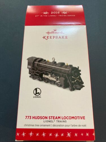 2016 Hallmark Lionel Train 773 Hudson Steam Locomotive Brand New Never Displayed - Foto 1 di 8