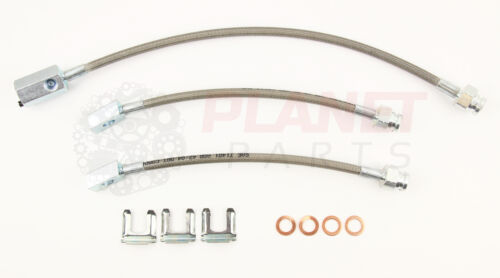 Rear Braided Brake Hoses for Holden VB VC VH VK VL VN Commodore 3 Hose Lines - Afbeelding 1 van 3